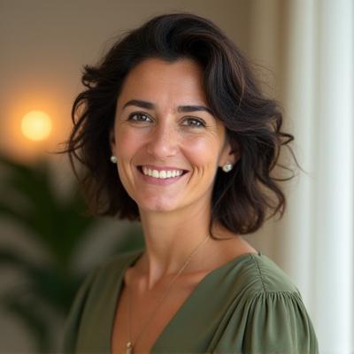 Retrato profesional de nuestra coach de bienestar, Elena Gómez