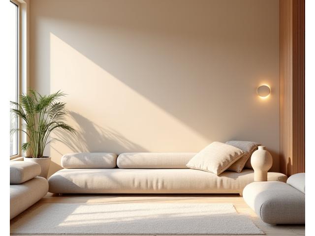 Zona de descanso y recepción acogedora en el centro de meditación