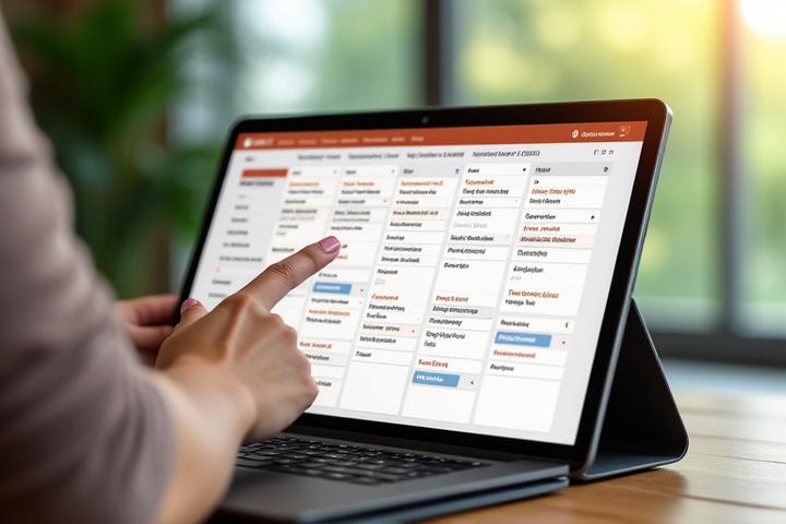 Calendario digital interactivo mostrando horarios de clases de yoga disponibles para reserva.